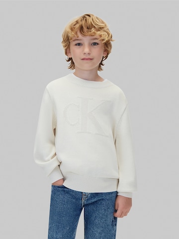 Calvin Klein Jeans Pullover in Beige: Vorderseite