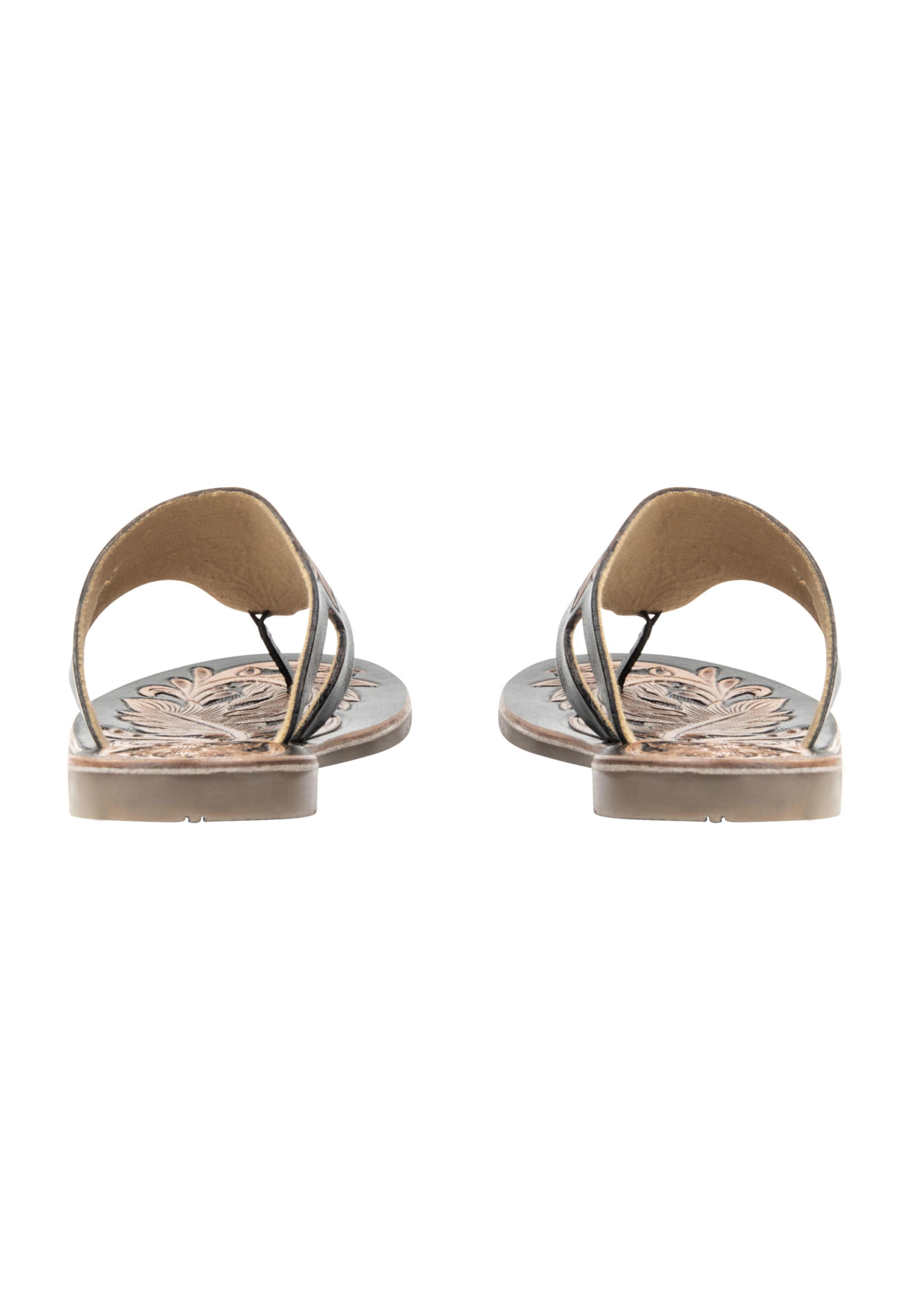 usha FESTIVAL Ujjelválasztó-pántos szandál - fekete