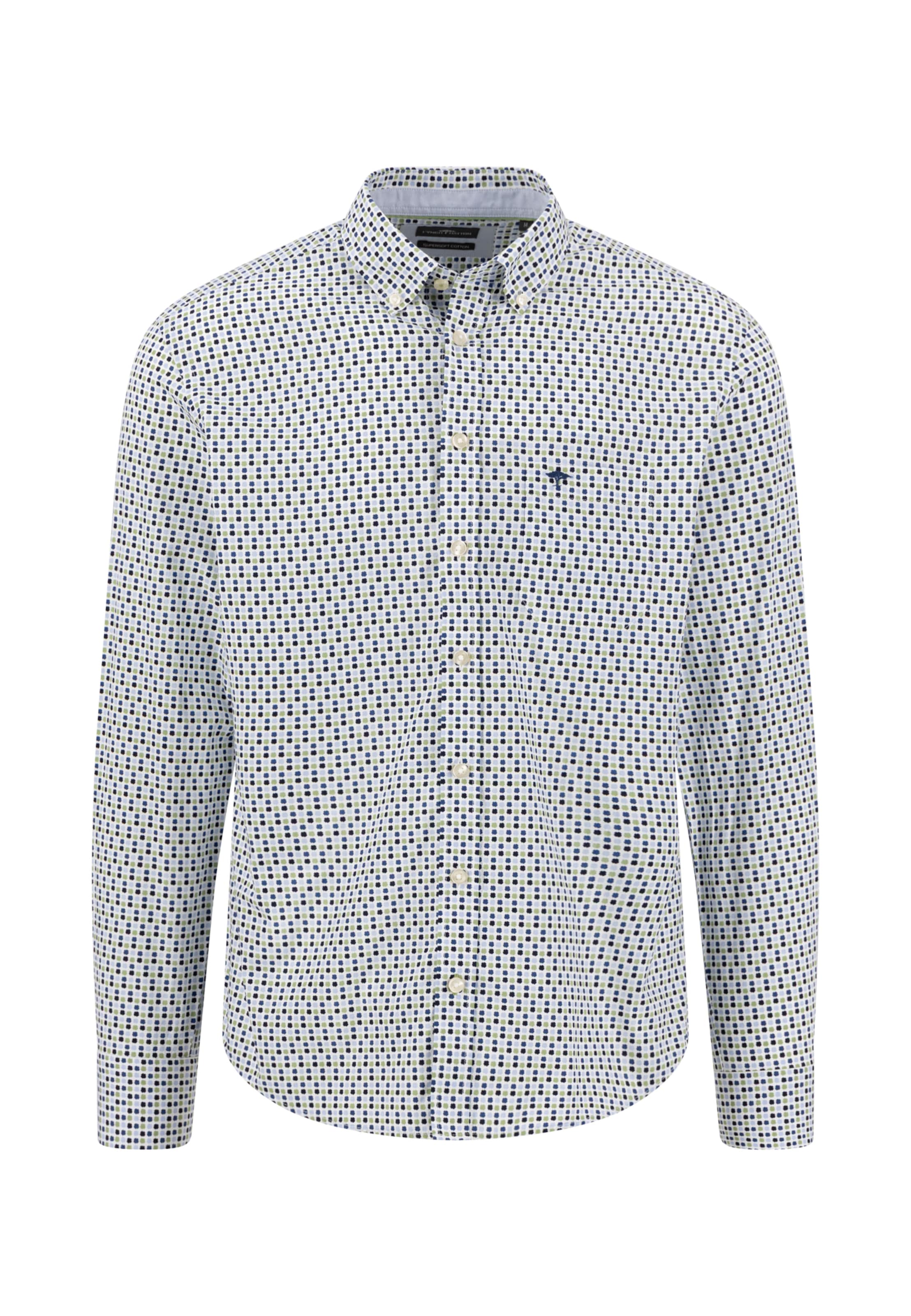 FYNCH-HATTON Regular Fit Hemd in Grün: Vorderseite