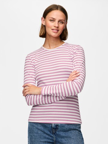 PIECES Shirt 'PCRUKA' in Purple: front