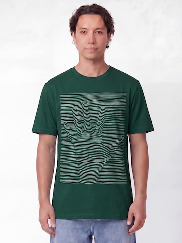 Watapparel Shirt ' 3Dillusion ' in Groen: voorkant