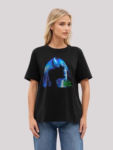 T-shirt 'Billie Eilish Blue Face' F4NT4STIC en noir : devant