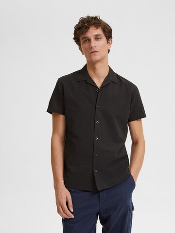 SELECTED HOMME Klasický střih Košile – černá: přední strana