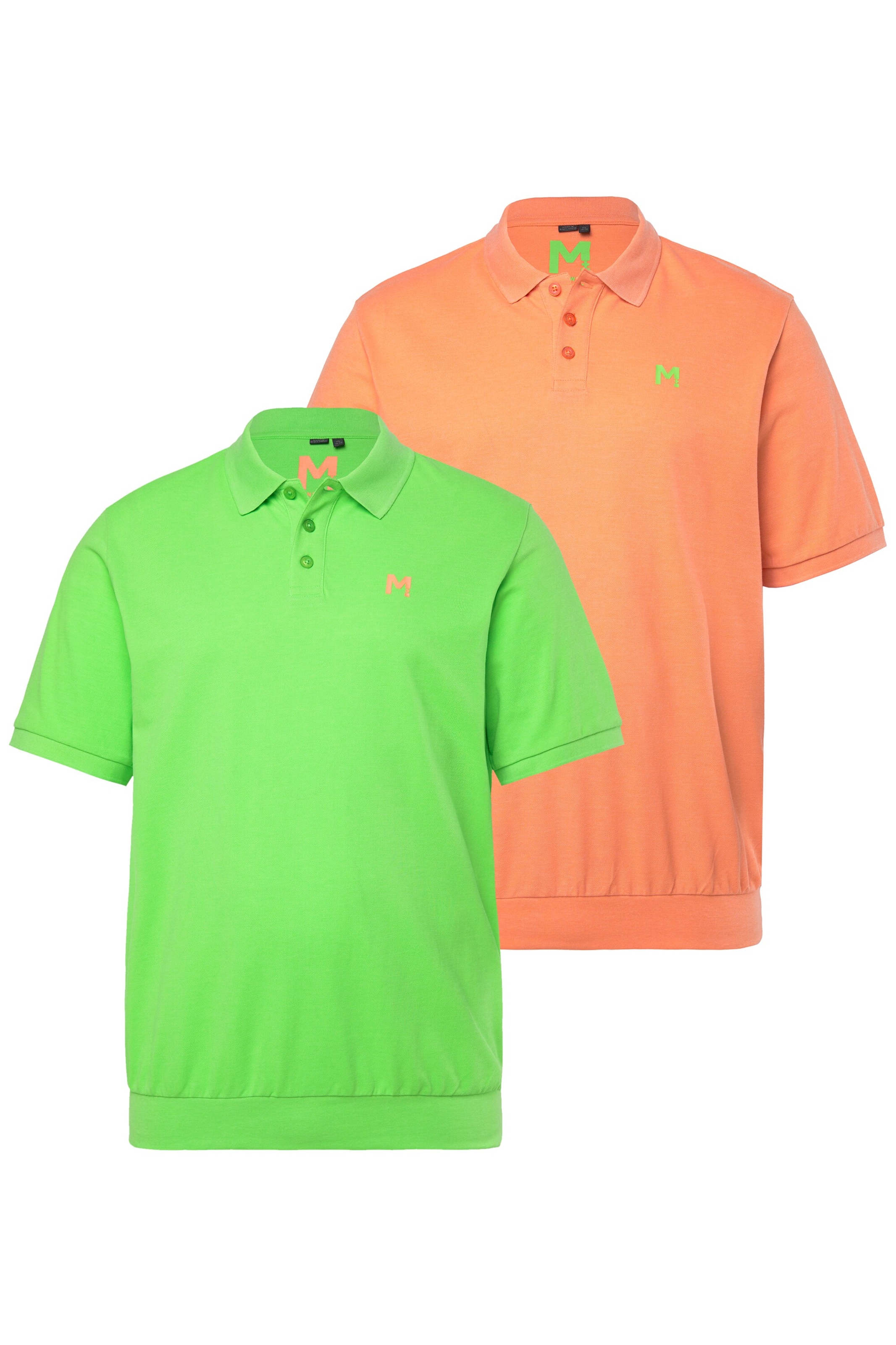 Men Plus Shirt in Green: front