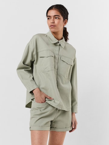 VERO MODA Bluse 'PALOMA' in Grau: predná strana