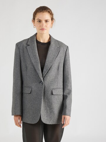 Neo Noir Blazer 'Gaby' in Grau: Vorderseite