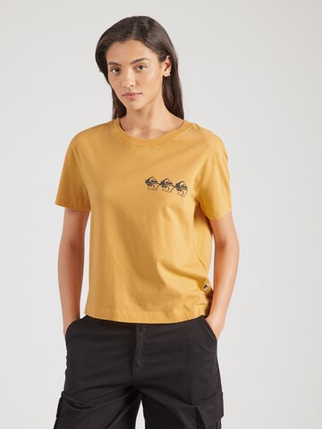 T-shirt QUIKSILVER en beige : devant