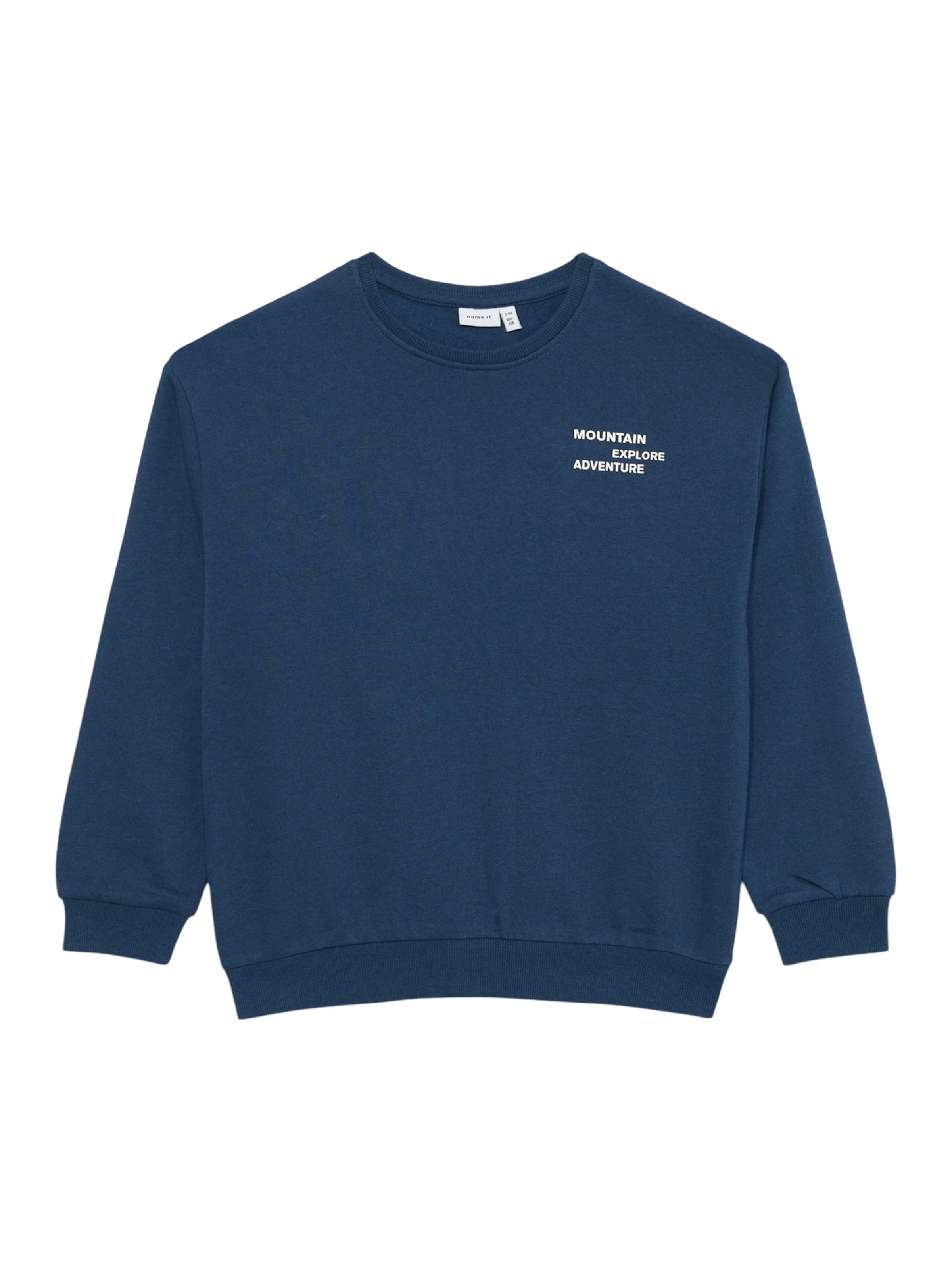 Sweat 'NKMORVILLE' NAME IT en bleu : devant