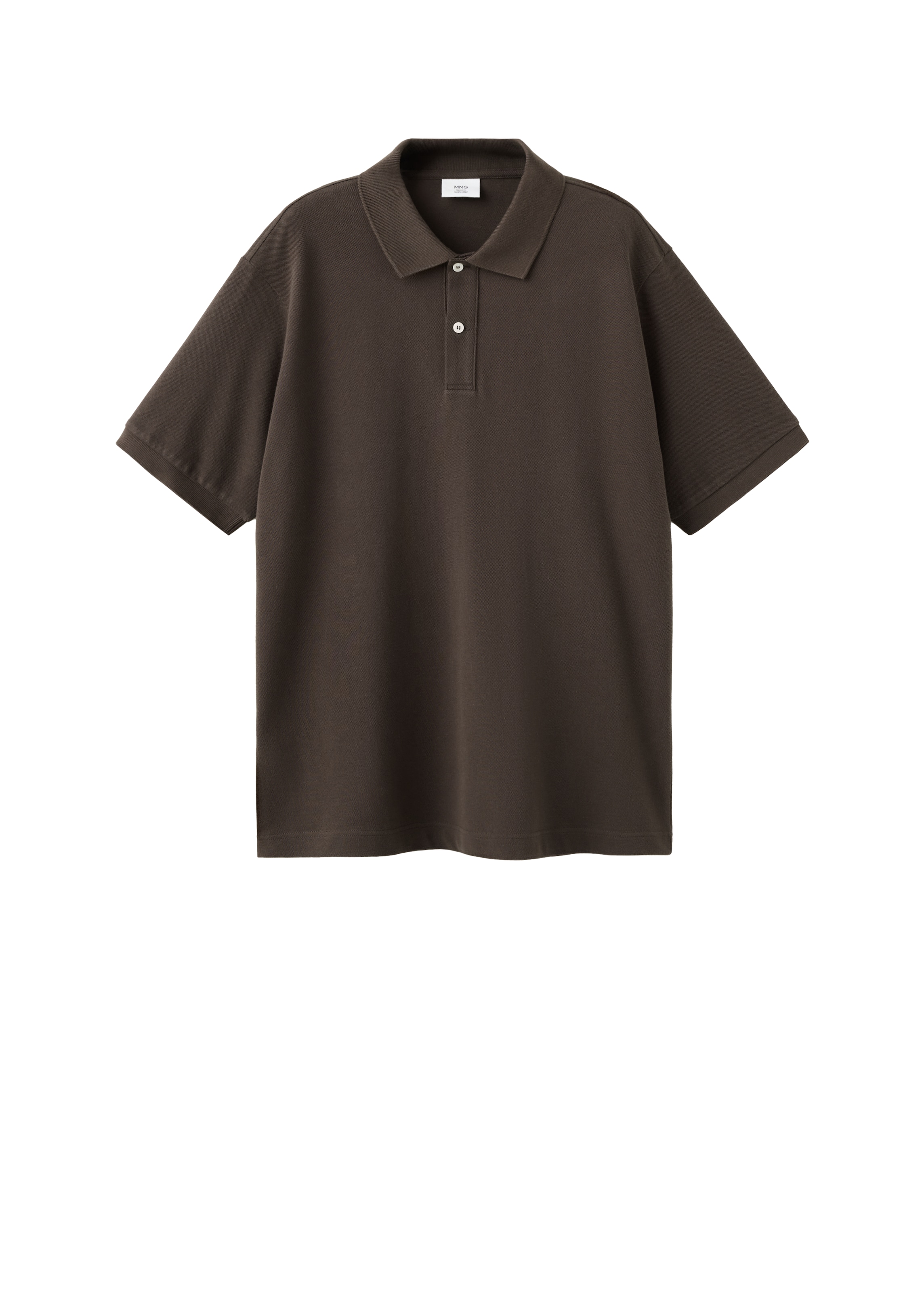 Tricou 'REA' pe XL MANGO MAN pe ciocolatiu, Vizualizare produs