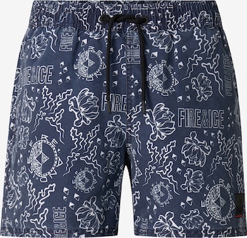 Bogner Fire + Ice Badeshorts 'Nelson' in Blau: Vorderseite