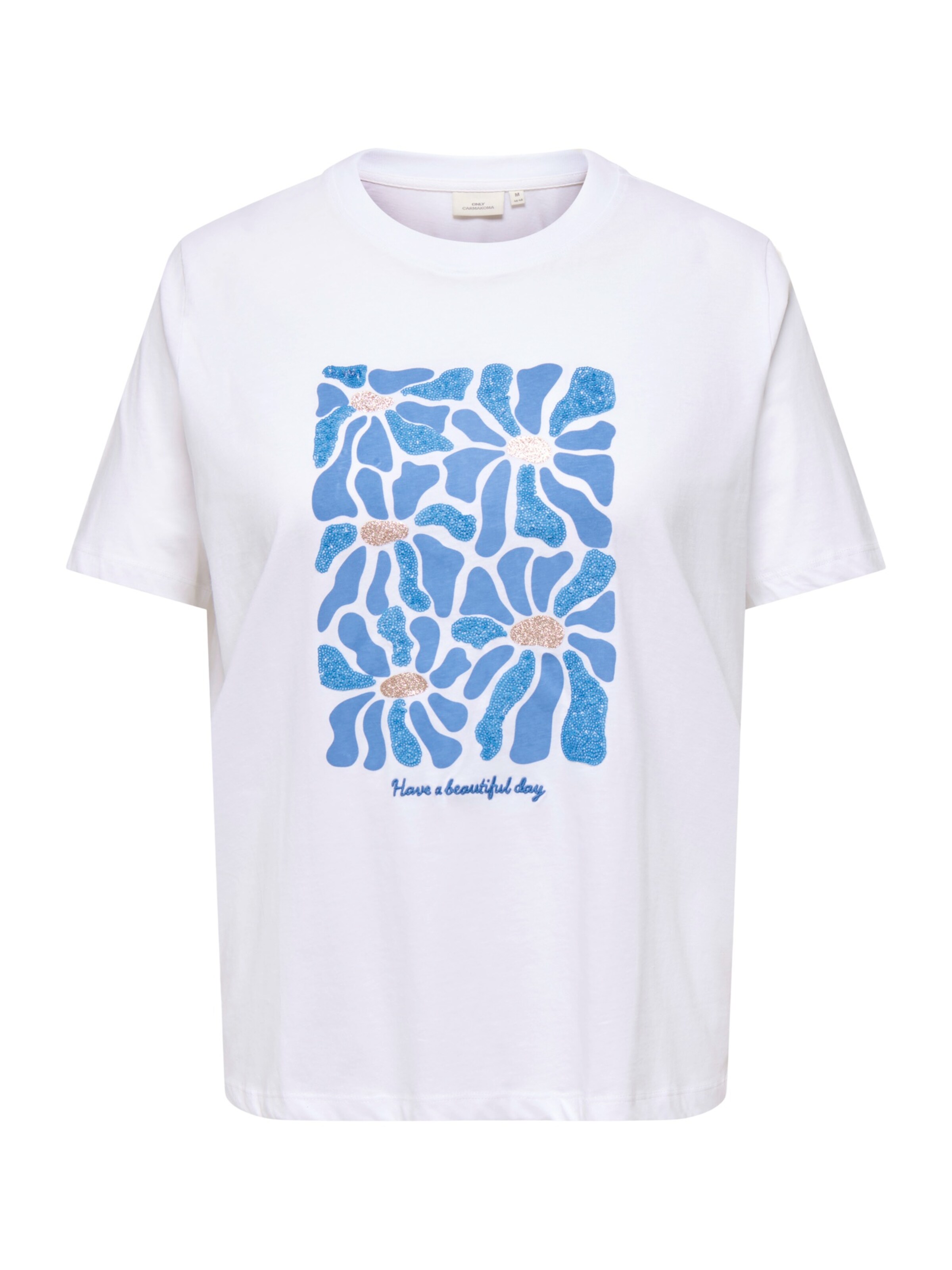 ONLY Carmakoma Shirt 'CARALBERTE' in White: front