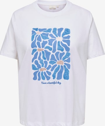 ONLY Carmakoma Tričko 'CARALBERTE' - Biela: predná strana