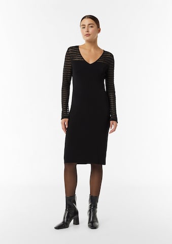 COMMA Kleid in Schwarz: Vorderseite