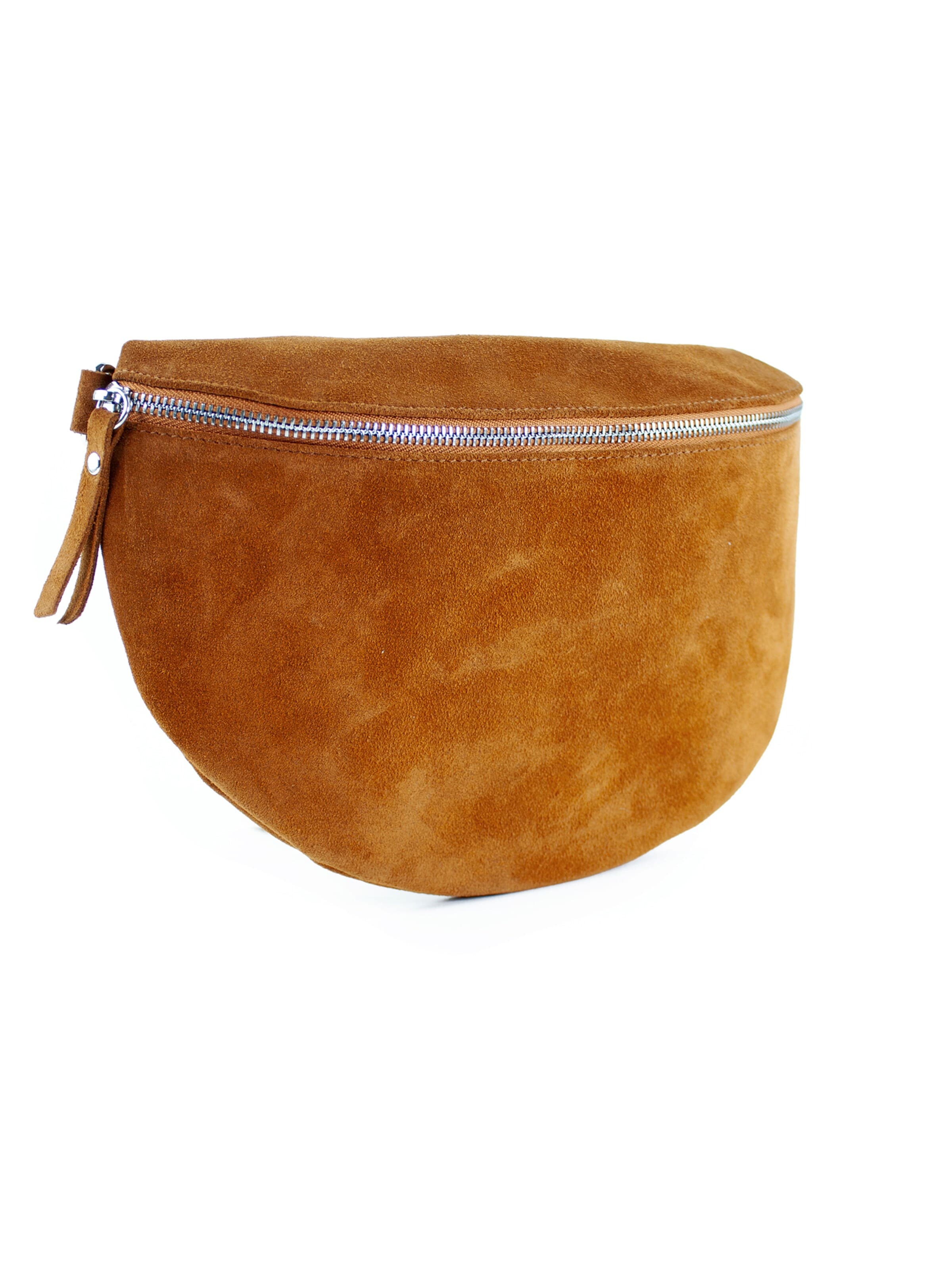 lePelou Fanny Pack 'VALENTINA large' in Brown