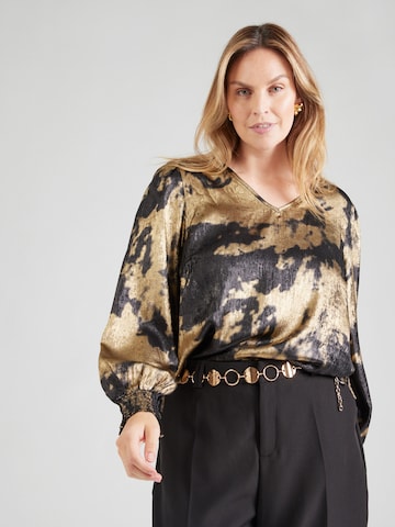 ONLY Carmakoma - Blusa 'CARDIXIE' en negro: frente