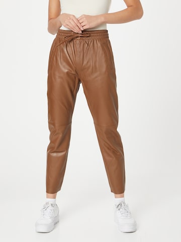 OAKWOOD Slim fit Pants 'GIFT' in Beige: front