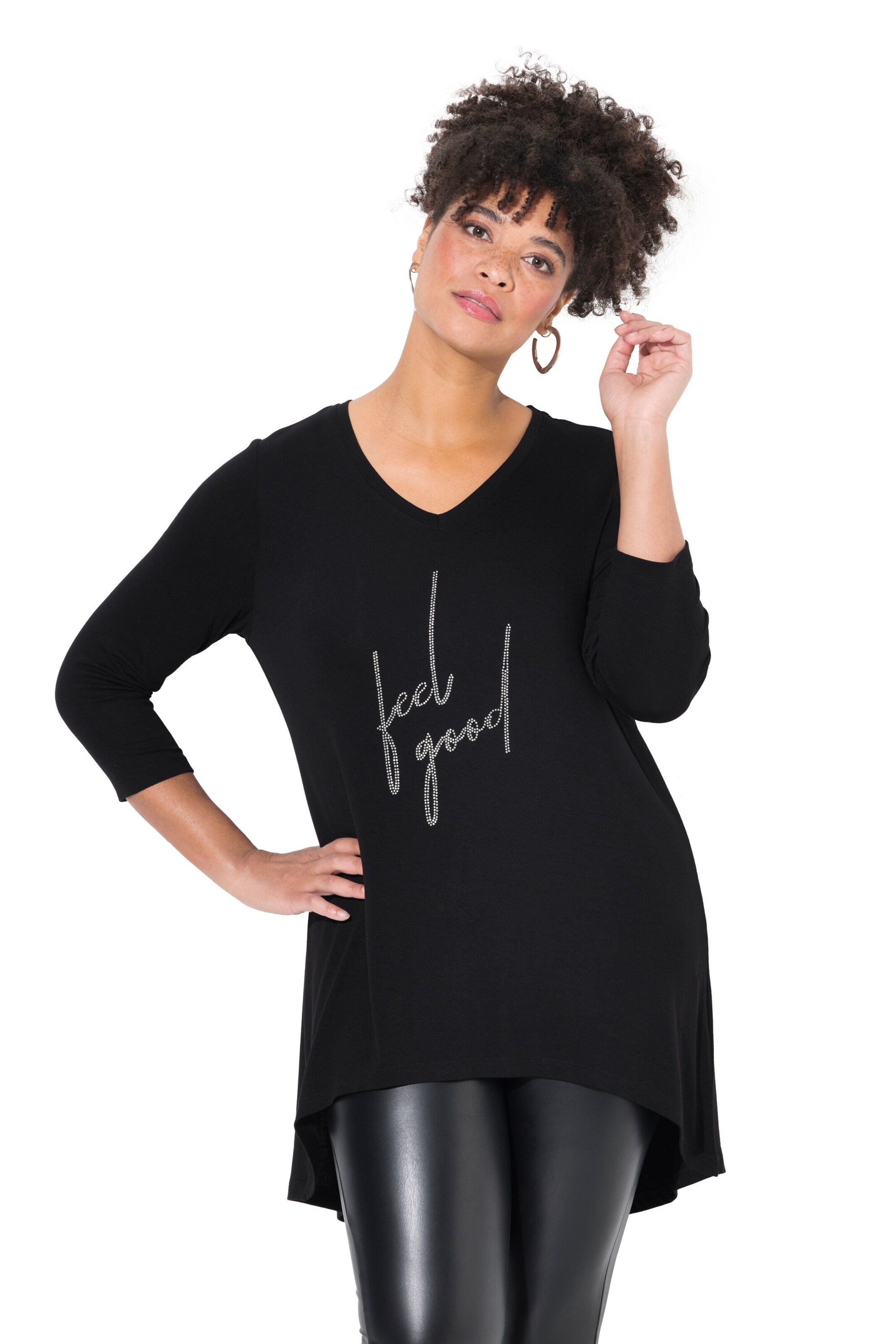 MIAMODA Shirt in Black: front