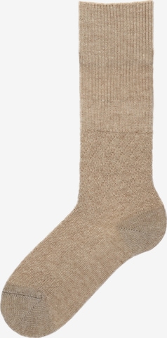 KUNERT Socken 'Business Graphic' in Beige: Vorderseite