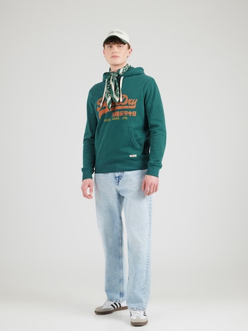 Superdry & CoSweater majica 'Eclipse' - zelena boja