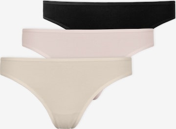 SNOCKS Thong in Beige: front