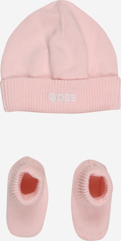 BOSS Kidswear Komplekt, värv roosa: eest vaates