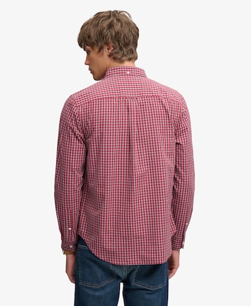 Superdry & Co Comfort fit Button Up Shirt in Red
