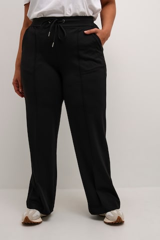 Loosefit Pantalon KAFFE CURVE en noir : devant