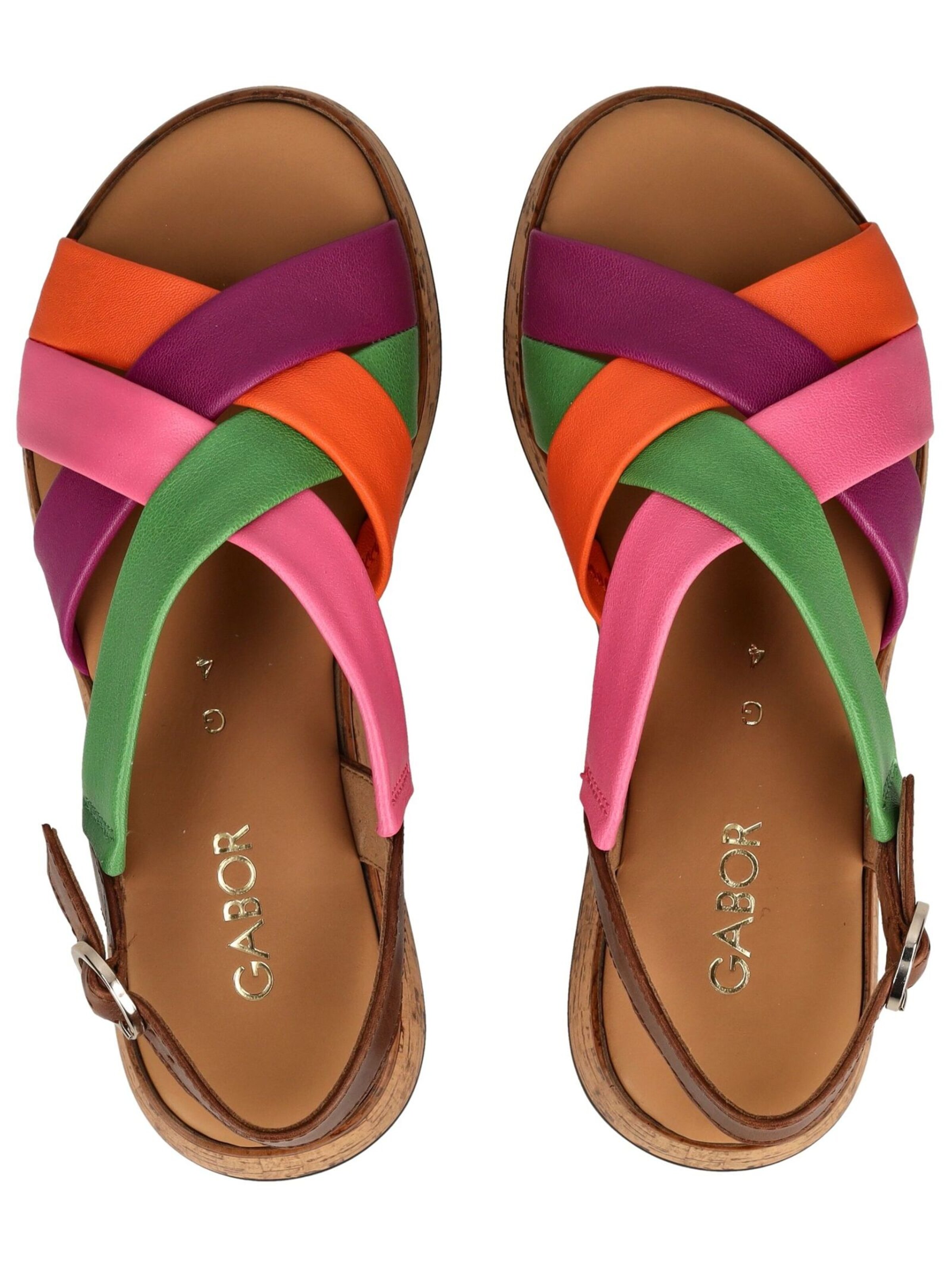 Sandales GABOR en mélange de couleurs