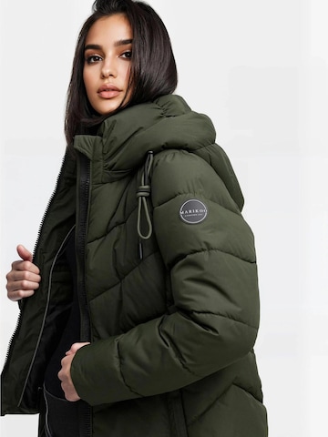 MARIKOO Winterjacke 'Sahnemausii' in Grün