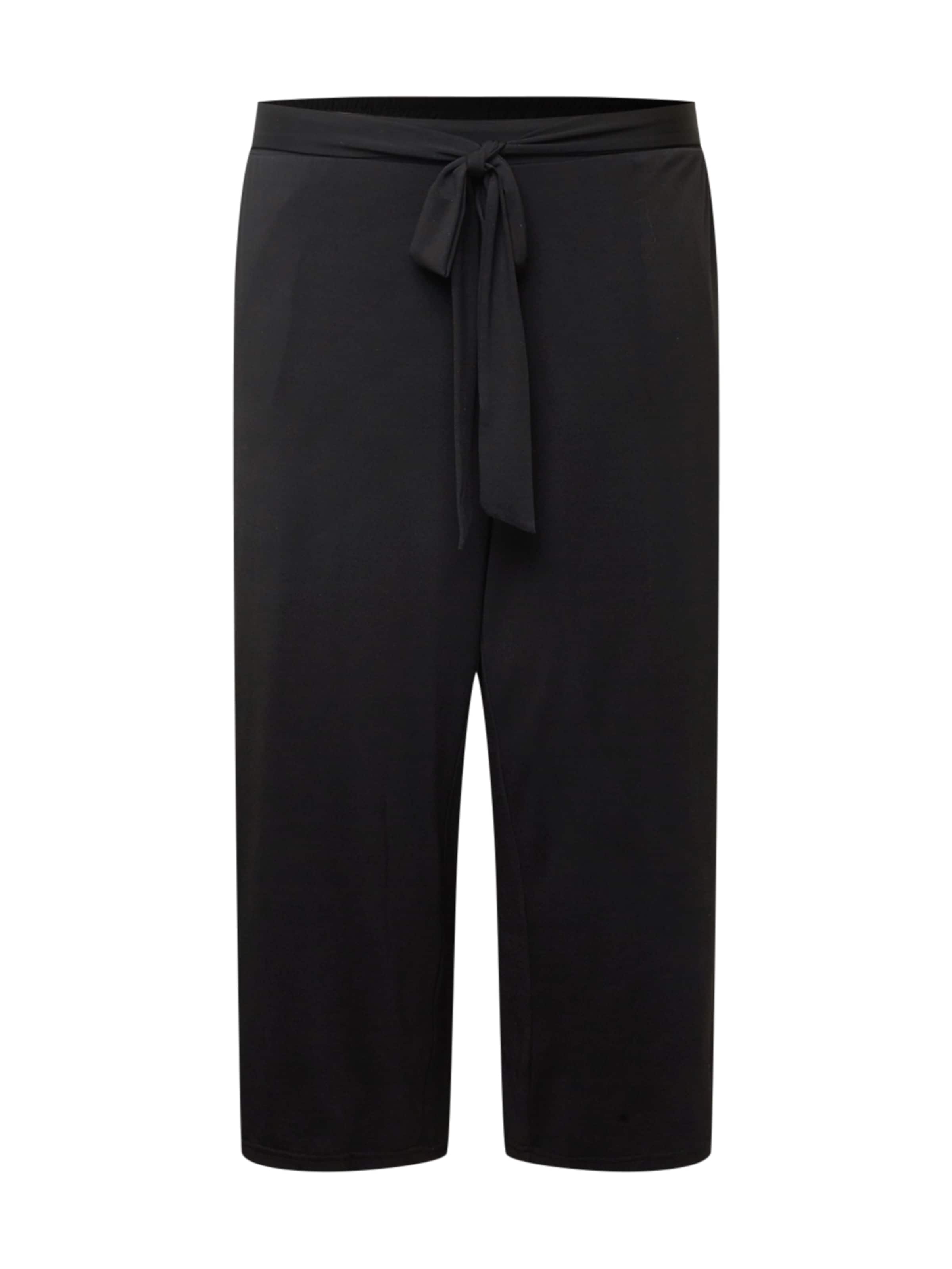 KAFFE CURVE Loosefit Παντελόνι 'KCmello' σε μαύρο: μπροστά