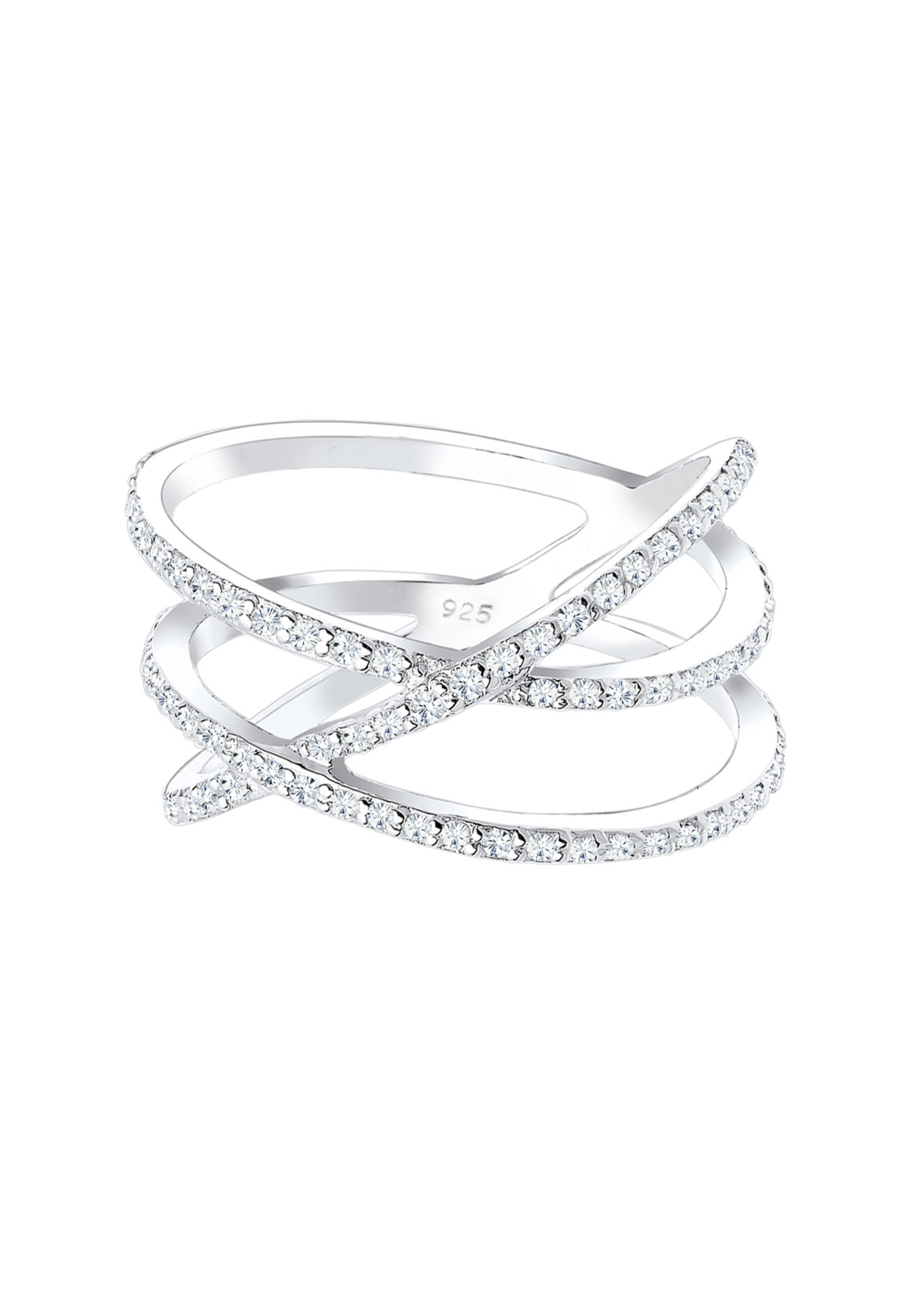 ELLI Wickelring in Silber: Vorderseite