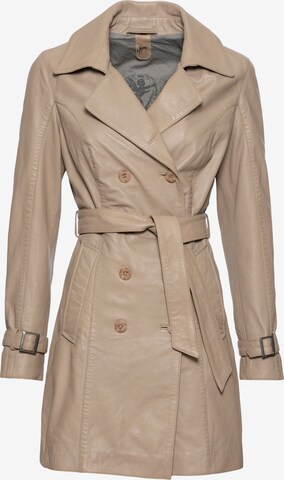 Gipsy Between-Seasons Coat in Beige: front