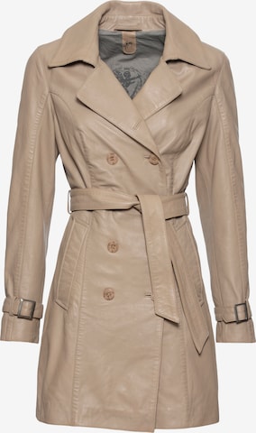 Gipsy Between-Seasons Coat in Beige: front