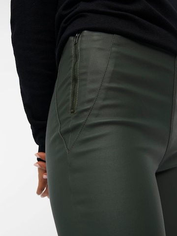 OBJECT Skinny Leggings 'Belle' in Green