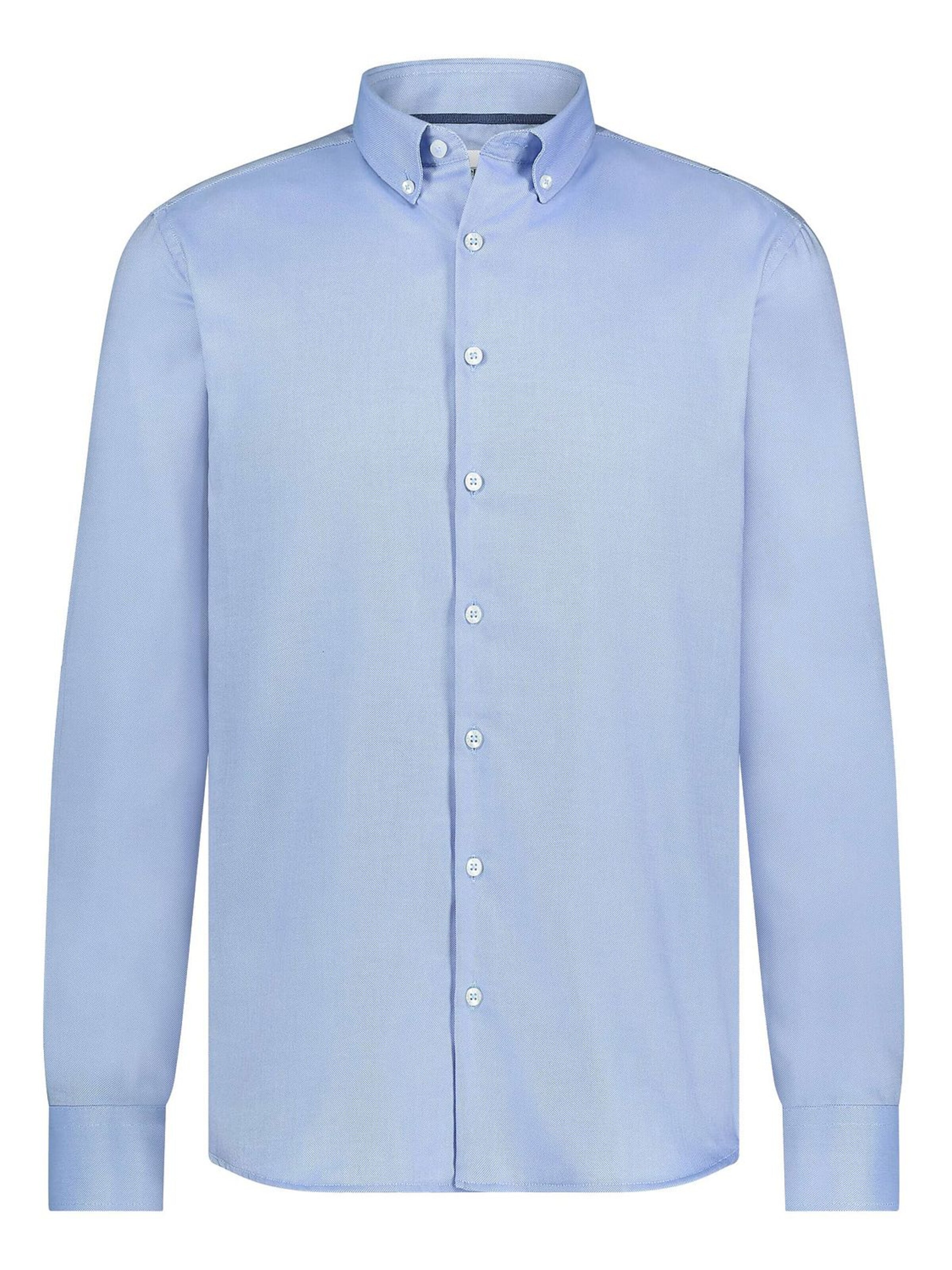 State of Art Regular fit Overhemd in Blauw: voorkant