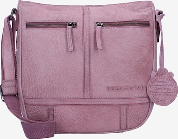 Greenland Nature Crossbody Bag in Purple: front