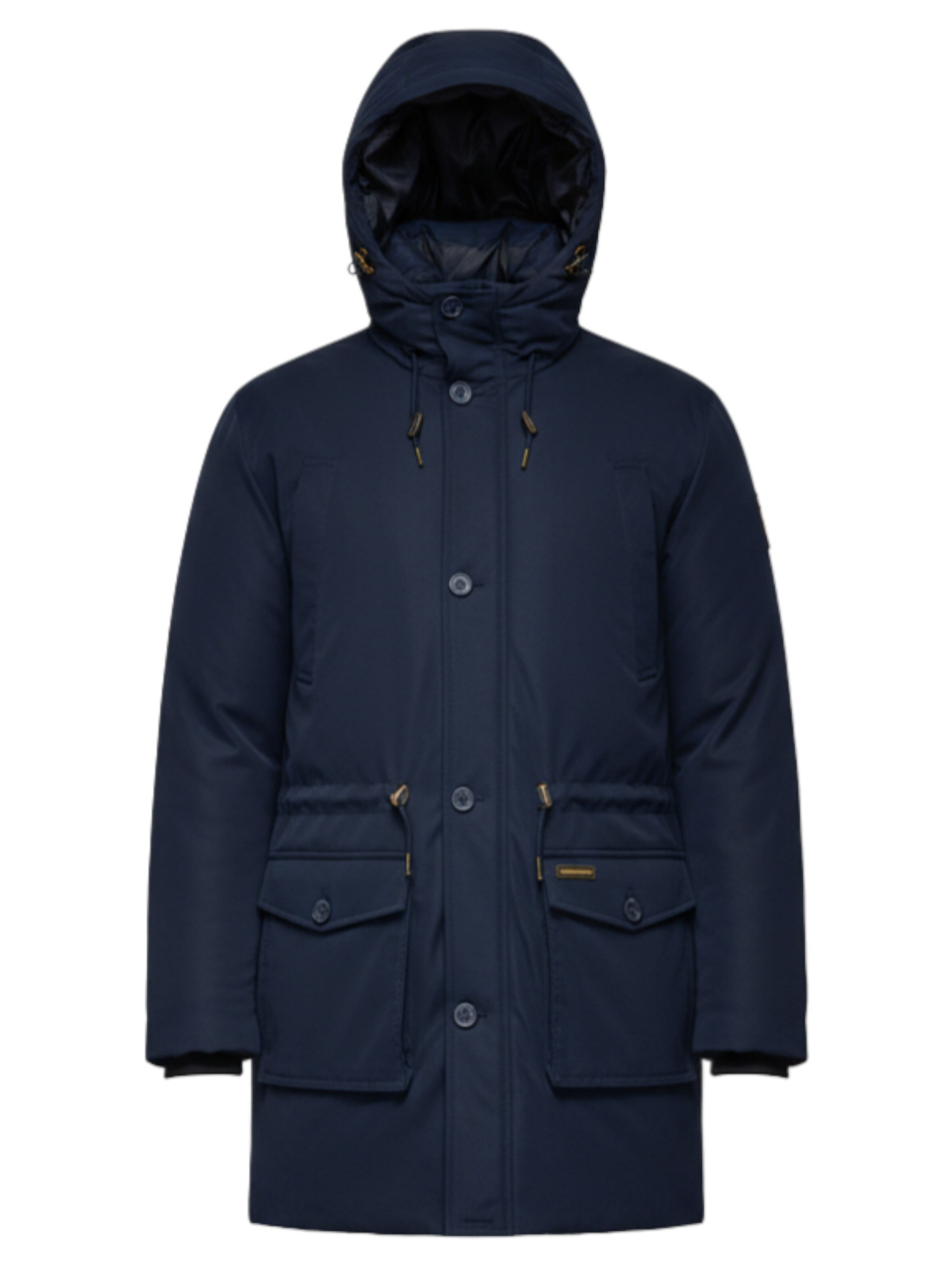 Ombre Winterjas 'OM-JAPJ-0287' in Blauw: voorkant