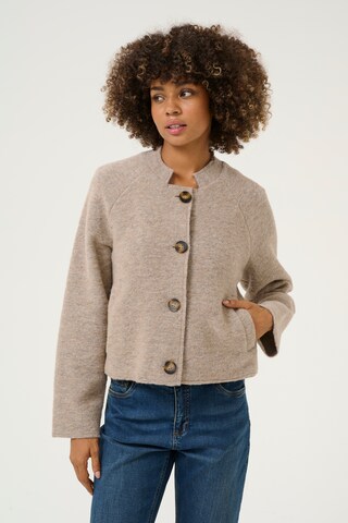 Veste mi-saison CULTURE en beige : devant