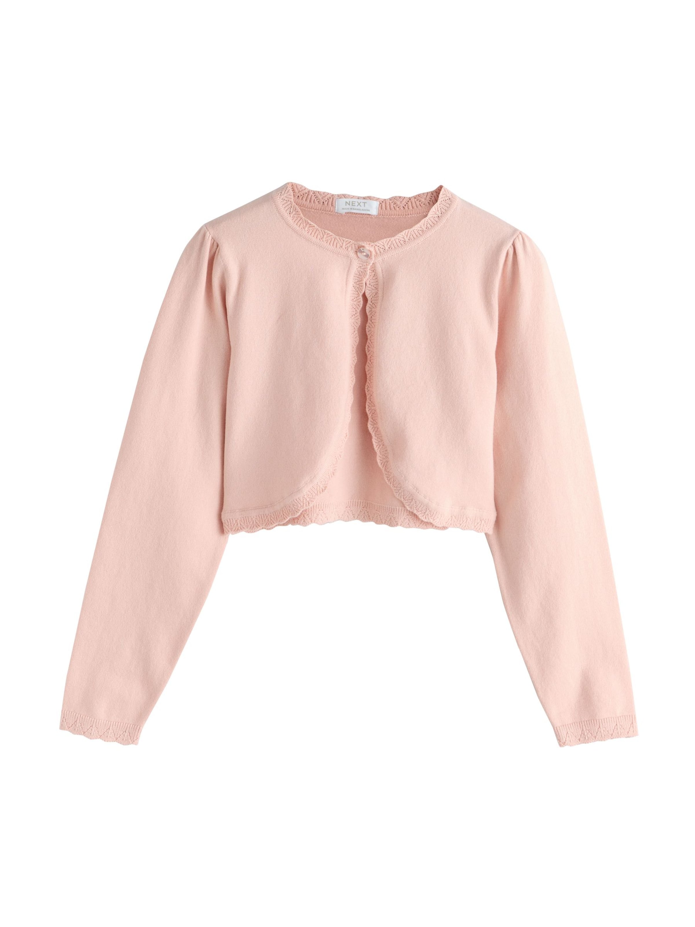 Next Вязаная кофта в Ярко-розовый: спереди