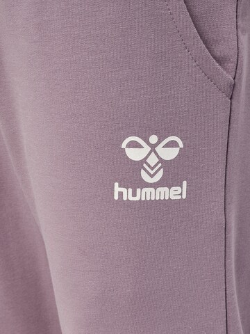 Hummel Tapered Pants 'NUTTIE' in Purple