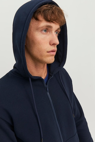 JACK & JONES Кофта на молнии 'Bradley' в Синий