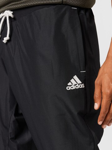 Effilé Pantalon de sport 'Dame 8 Foundation' ADIDAS SPORTSWEAR en noir