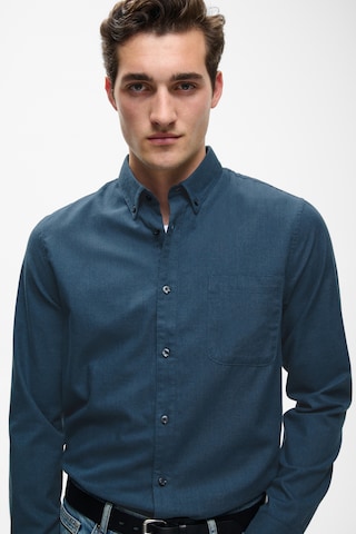 Matinique Slim fit Button Up Shirt in Blue