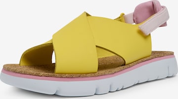 CAMPER Strap Sandals ' Oruga ' in Yellow: front