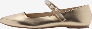 MANGO KIDS Ballerina 'AILA-A' värissä kulta: etupuoli