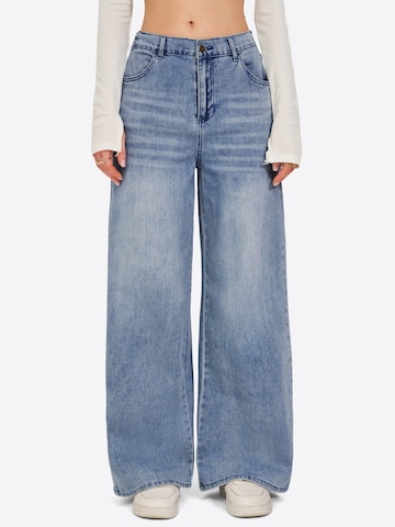 Imily Bela Wide leg Jeans in Blauw: voorkant
