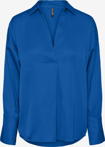 PIECES - Blusa 'Andrea' em azul: frente