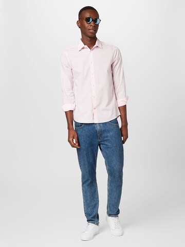 BURTON MENSWEAR LONDON Slim Fit Hemd in Pink