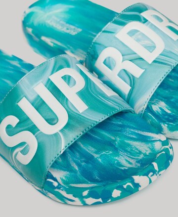 Superdry Beach & Pool Shoes 'Marble ' in Green