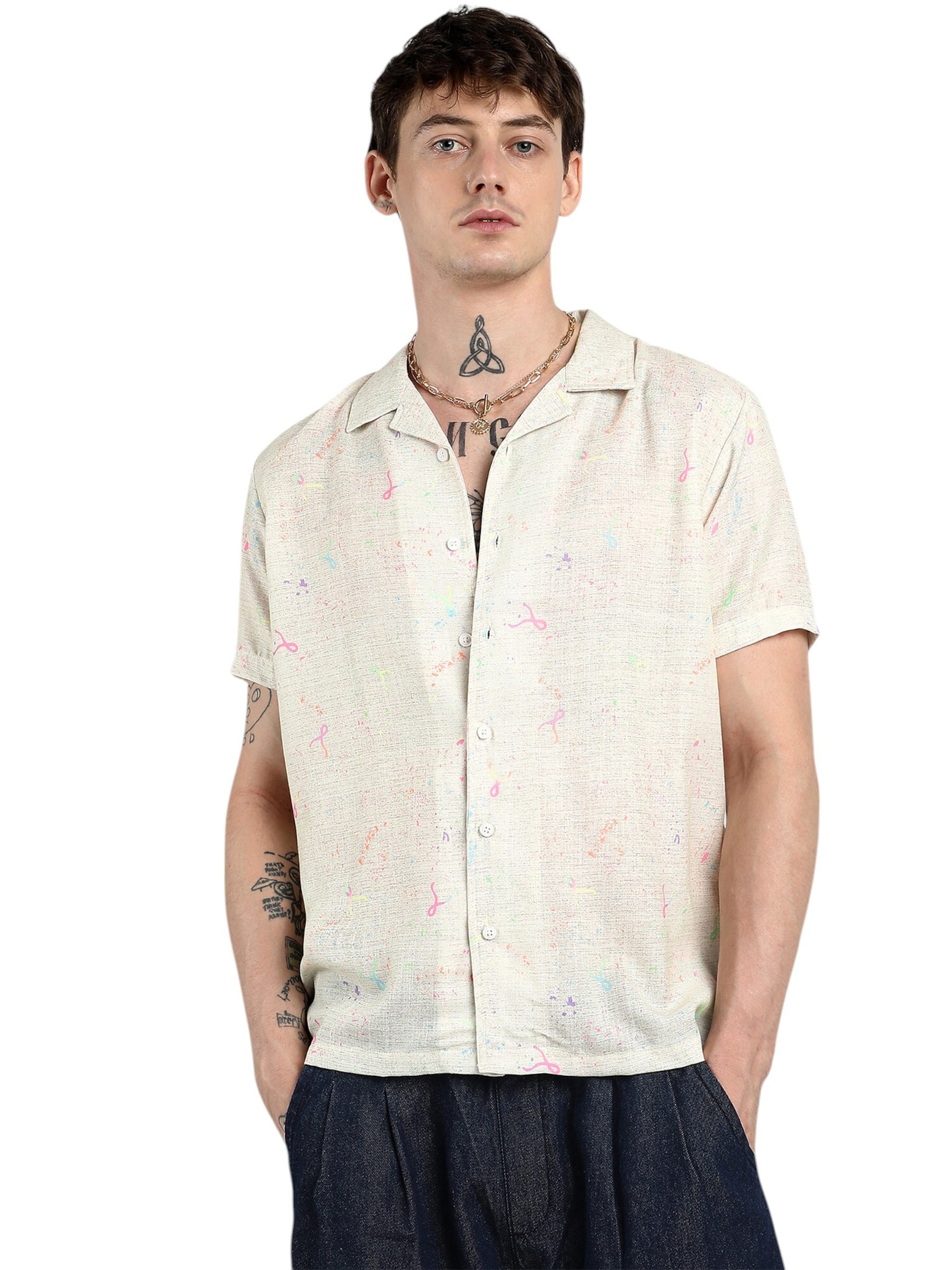 Campus Sutra Rovný strih Košeľa 'Tansy' - Biela: predná strana